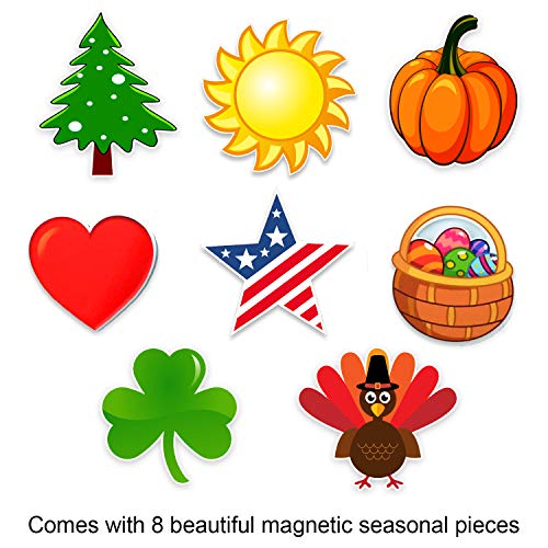 Bigtime Signs Welcome To Our Home Black Wood Grain Print Wall & Front Door Decor - Welcome Sign For Front Door With Interchangeable Home Sign Magnets Halloween, Easter, Fall, Christmas, Valentines #TOP1