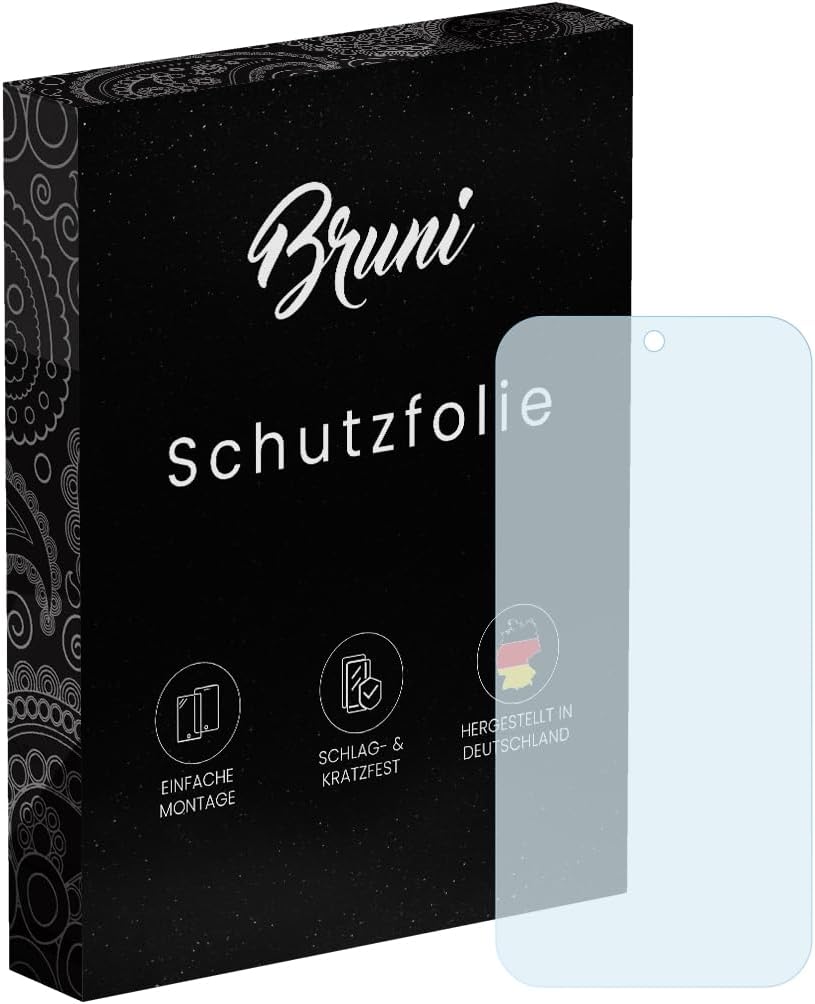 Bruni Screen Protector compatible with Oppo Reno 15 Protector Film, crystal clear Protective Film (2X)