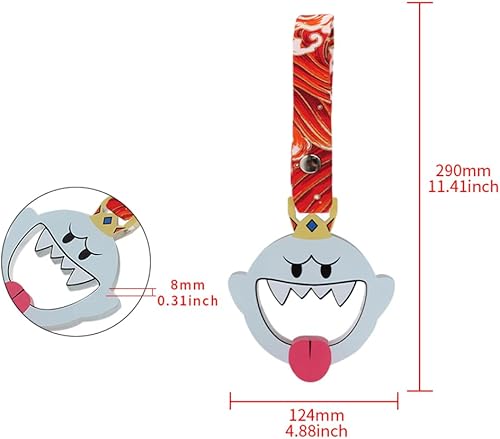 Miniatura 10 de Q1-TECH, JDM Tsurikawa Anillo japonés de metro, tren, autobús, mango de coche, correa de mano con diseño de dibujos animados de anime, anillos de