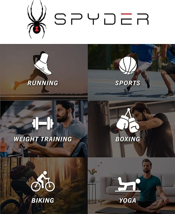 Spyder Men's Athletic Shorts - 2 in 1 Performance Active Gym Shorts with Compression Liner (S-XL), Size XX-Large, Frost - Image 7