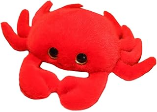 JAWSEU Peluche Crabe, Jouet en Peluche Crabe Animal en Peluche Réaliste Douce Mignonne Crabe Poupée Jouets Oreiller en Peluche Coussin Câlin Animaux en Peluche Cadeau pour Enfants Adultes 25cm