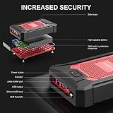 YABER Jump Starter, Car Battery Jump Starter Pack 800A 12000mAh for 5.0L Gas/4.0L Diesel, IP66 Waterproof Portable 12V Auto Battery Jumper with USB Ports and Smart Jumper Cable - 5