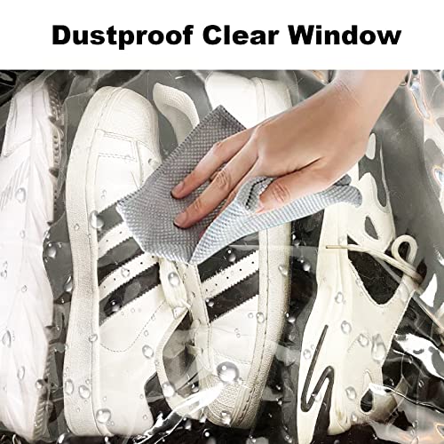 Meerainy Under Bed Shoe Storage Organizer For Closet 2 Pack- Fits 24 Pairs Underbed Shoes Container Boxes With 2 Sturdy Handles And Clear Window,Foldable Shoe Rack Holder,Black #TOP6