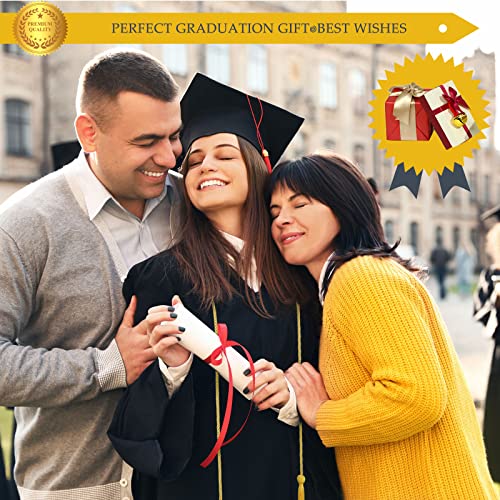 100 Pieces Gold Graduation Cords Bulk 67\'\' Honor Cords with Braided Tassels for College Students Graduation Ceremony Party Favors Gifts Photograph Accessory
