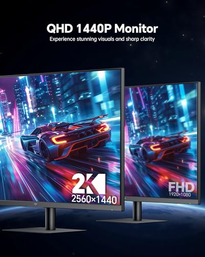 KTC 32 Inch 2K 120Hz Computer Monitor, IPS QHD 2560 x 1440p Monitor with Ultra-Thin Bezels, HDR10, Adaptive Sync, HDMI/D - Additional View