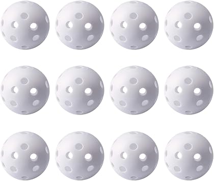 Practice Golf Balls for Backyard, Plastic Golf Training Balls 5 inch Indoor Golf Balls for Driving Range, Swing Training, Indoor Golf Simulators, Outdoor and Home Use