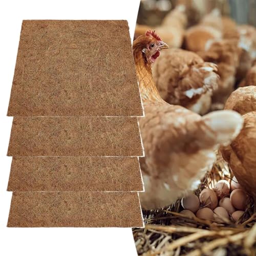 Coussins de pondoir pour poules tapis de nid lavables solution œufs propres x4