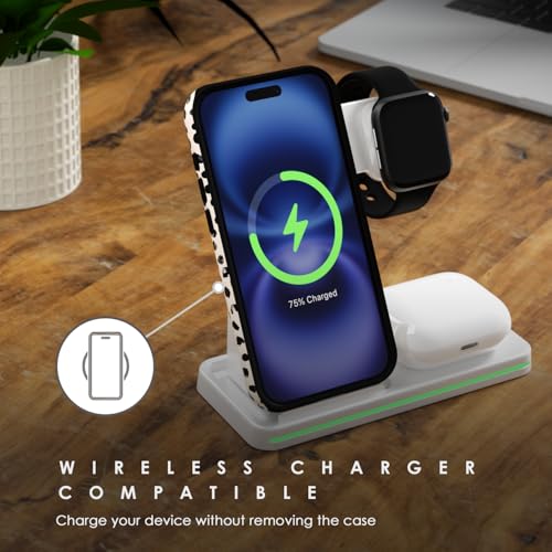 Coque iPhone 16 imprimé guépard fine plastique rigide silicone