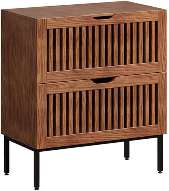 BVIUNTWO Storage Cabinet,28 Inch Farmhouse Buffet Cabinet with Metal Base and Storage Cabinets,Sideboard Coffee Bar for Kitchen,Dining Room,Living Room,Rustic Brown