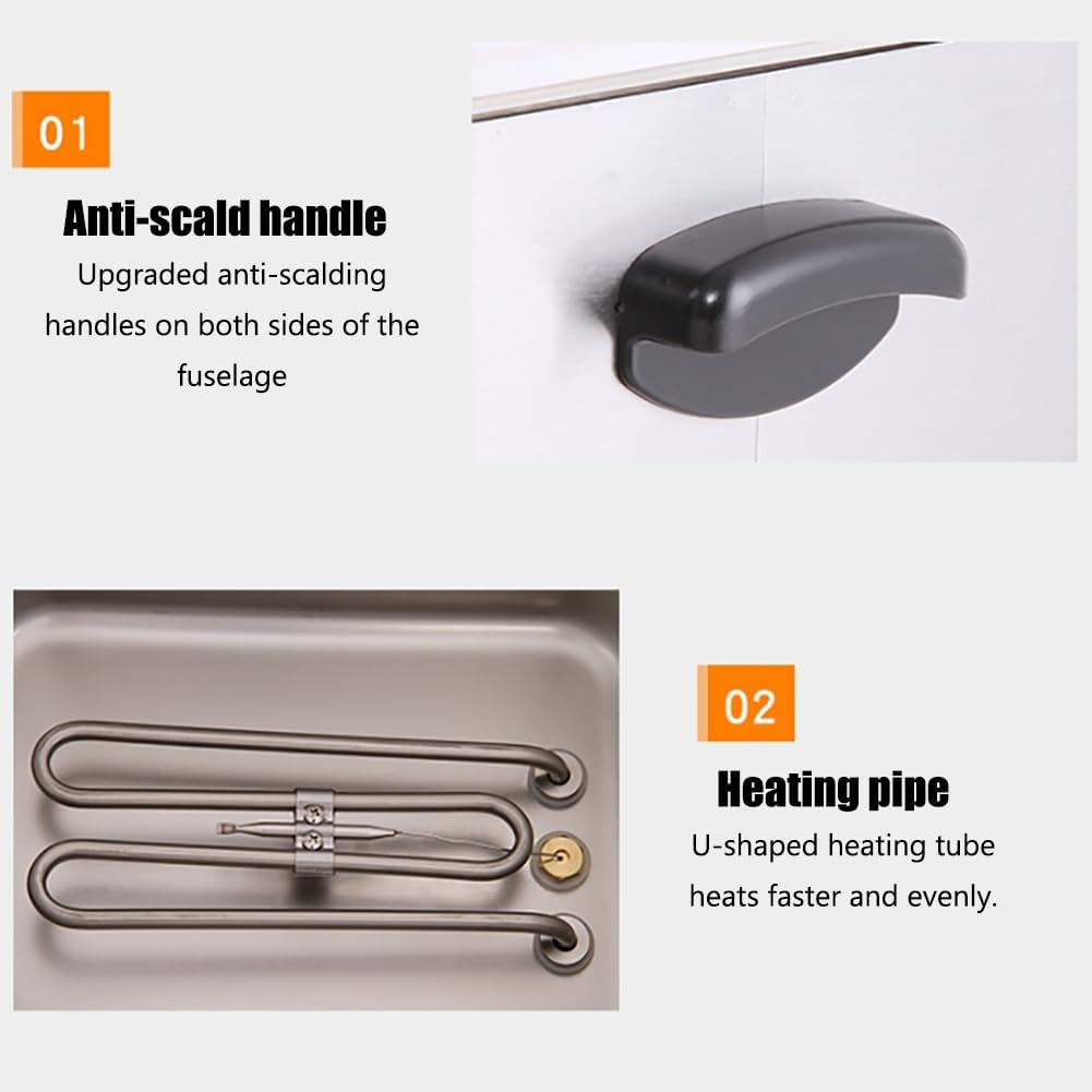 Commercial Hot Spring Egg Boiler, Egg Boiler Machine, 0-110℃ Temperature Adjustment, U-Shaped Tube Heating, Stainless Steel Material, High Capacity, for Restaurant,