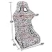 NRG Innovations NRG-FRP-302-WT-SAVAGE Prisma Fixed Back Bucket Racing Seat with Bottom Mount Bracket, White Savage Leopard Print Fabric/White Pearl Back, 24