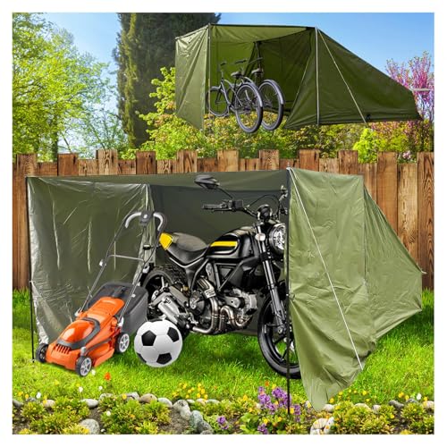 YSMSMZJK Abri De Jardin avec Toile D'ombrage Amovible Cabane De Jardin Exterieur pour Meubles De Patio, Vélo, Moto Tente Garage Abris Velo