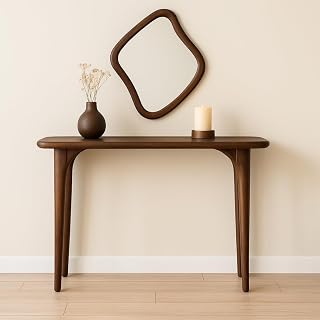 carpentray 100cm Long Wooden Console Table for Living Room | Side Entrance Table for Home (100 * 30 * 77 Cm) Price In India