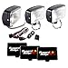 Rugged Ridge 15207.65 Light Kit, Halogen, 5 Inch x 7 Inch, Black, Steel Housing, 3 Piece