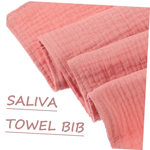 2Pcs Absorbent Cotton Burping Cloths for Soft Reusable Burp Cloths Comfortable Washcloths for Newborns Safe Breathable Design4