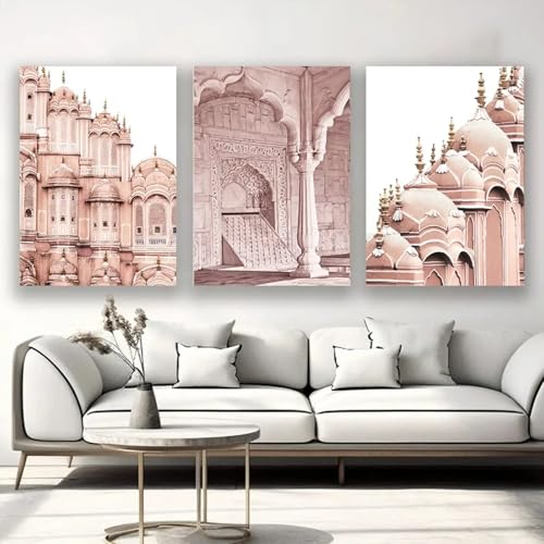 Impression de paysage architectural TONGYINLI lot de 3 toiles 30x40