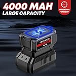 SILVEL Cordless Impact Wrench, MAX 500N.M Brushless Impact Gun 1/2 inch, 4.0Ah Battery, 6 Sockets, 3200RPM Impact Driver wih Fast Charger - Image 4