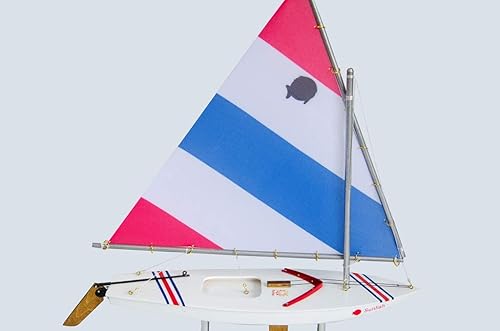 Miniatura 10 de LK Decoración de velero modelo Mojito Sunfish de madera 16"-11