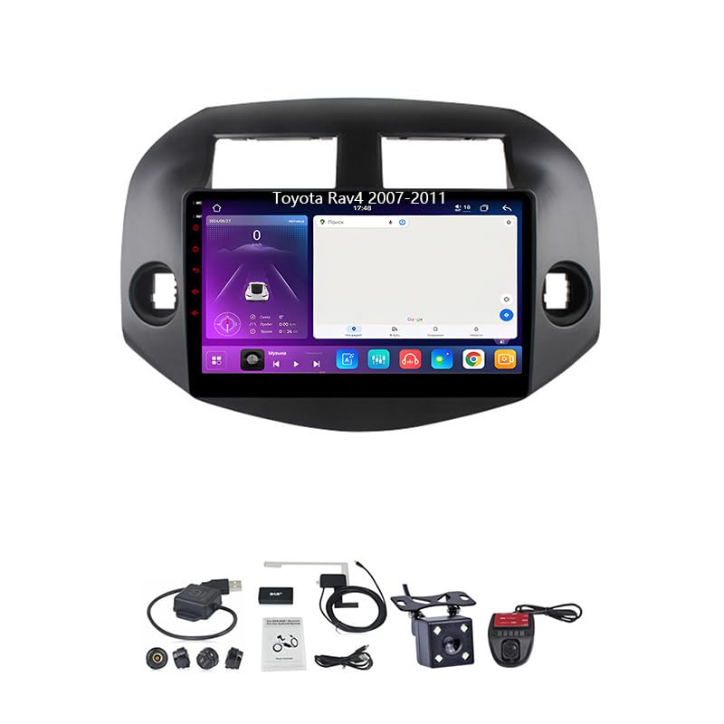 【Sistema Android 14 e lettore multimediale per autoradio】Il lettore per autoradio ha l'ultimo sistema operativo Android 14, un potente processore core, garantisce un funzionamento regolare e una risposta più rapida. Il nostro stereo touchscreen da 9 pollici ha uno schermo più grande e più chiaro, offrendoti una meravigliosa esperienza visiva. Ingresso USB / SD / AUX: puoi scaricare i brani e i video che ti piacciono nell'attrezzatura di archiviazione per riprodurli. Ingresso audio MP3, MP4, MP5.