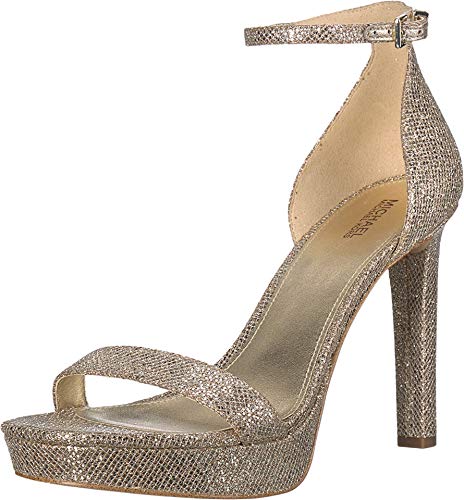 MICHAEL Michael Kors Margot Platform Silver/Sand 9.5