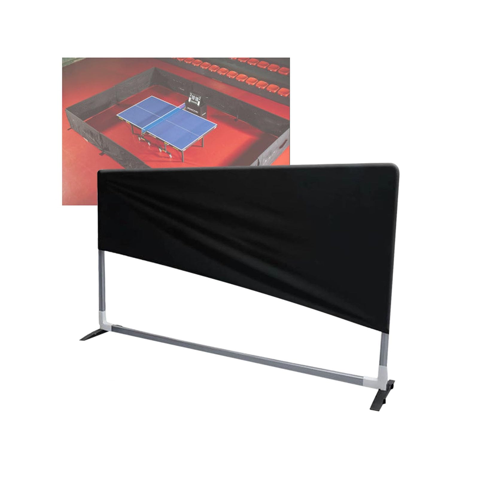 Generico Blocco di delimitazione per campi da Ping Pong, Schermo divisorio per Allenamento Indoor, divisorio Pieghevole e Rimovibile per Campo da Ping Pong, 140x72 cm, Blocco di delimitazione per Cam