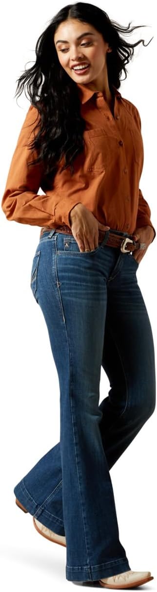 ARIAT Women Perfect Rise Leslie Slim Trouser Jeans - Image 4
