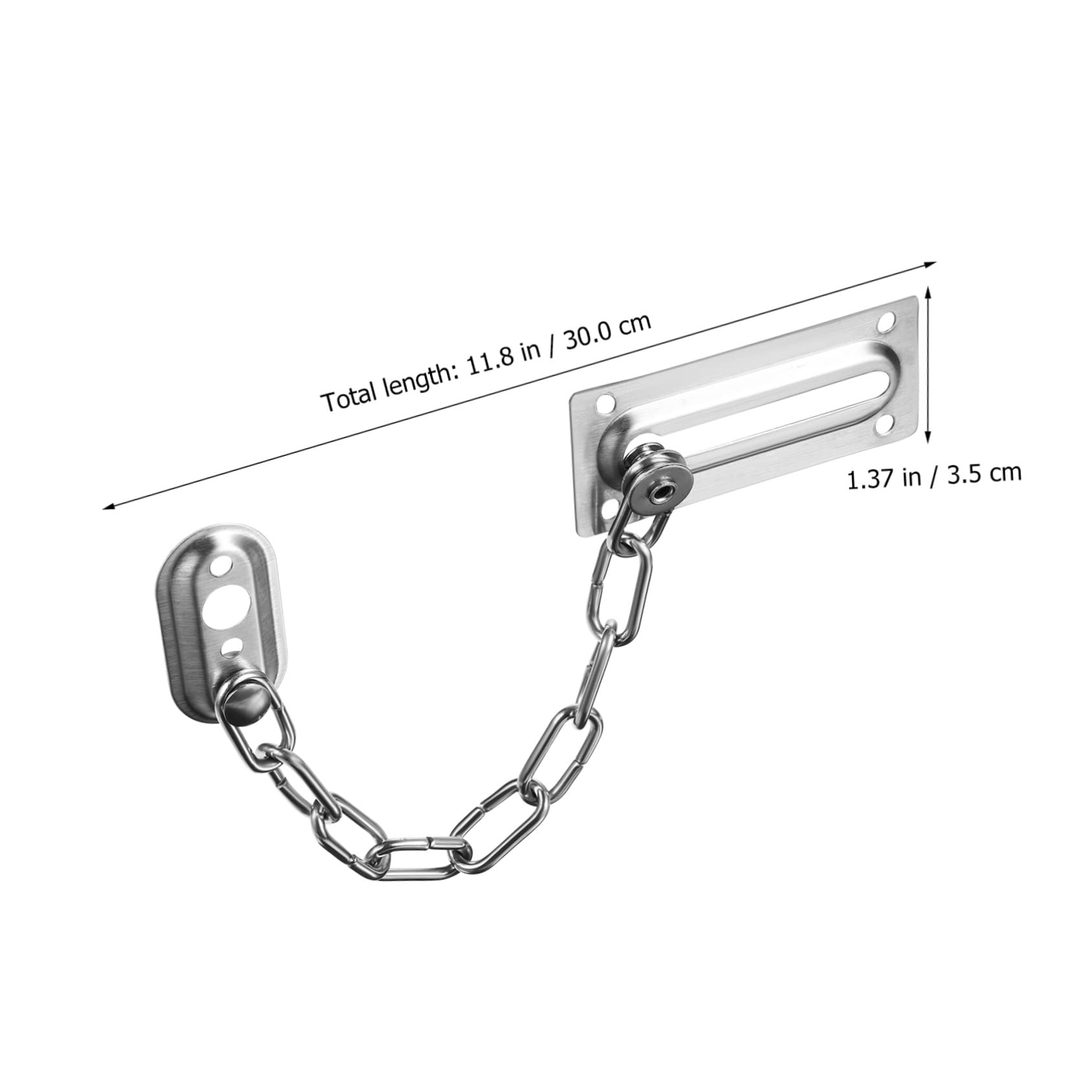 NUOBESTY 4pezzi Catena Sicurezza Per Porta in Acciaio Inossidabile Abbinate Chiusura Per Porte Interne Ingresso Serratura Resistente Per Case e Uffici