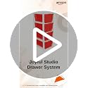 Image of Joyful Studio 4 Xl Plastic modular Drawer System for Home, Office, Hospital, Parlor, School, Doctors, Home and Kids, Colour Red, Product Dimension when assembeled (31cmx39cmx80.9 cm)