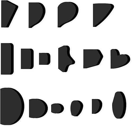 Moldes para mango de taza, 16 unidades, herramientas de cerámica de yeso de cerámica para tazas pequeñas, fabricación de diferentes formas y tamaños