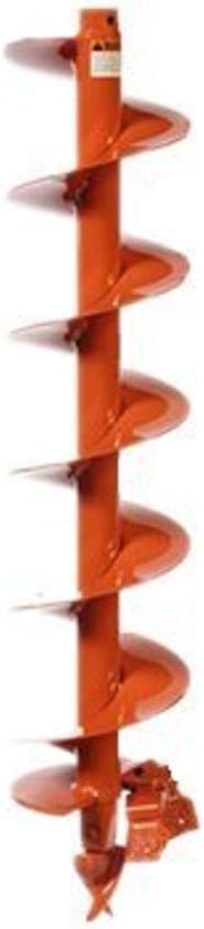 General Equipment Company PLDBH8 PSD Series Ground Hog Auger, 28 lb, 8" Flighting OD, 9.5" Cutting Diameter, 3' Digging Depth, 7/8" Square Drive