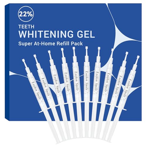 Image of 22% Teeth Whitening Gel Refills, Carbamide Peroxide Gel for Teeth Whitening | No Sensitivity Teeth Whiteners, 10-Pack 3ML Sensitive Teeth Whitening Gel for Trays, 60 Whitening Treatments