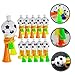 UKCOCO 20pcs Soccer Horns Noise Makers Cheerful Party Blowers with Three Tones for Festivals Sporting Events and Classroom Prizes Durable and Fun Football Supporter Toys