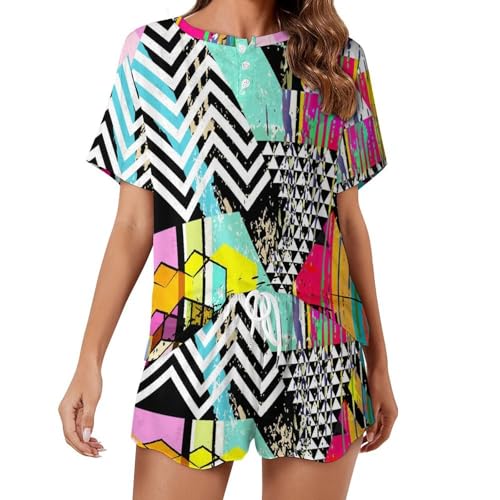 Ensemble de pyjama pour femme fluide et coloré vêtement de nuit premium