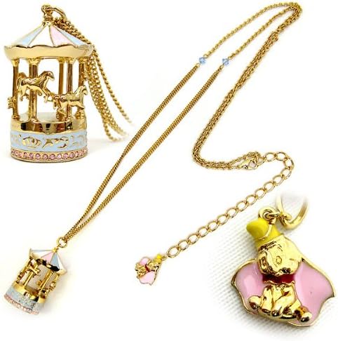 Amazon ディズニークチュール ダンボ カルーセルペンダント 正規輸入品 ネックレス 通販