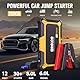 GOOLOO GP2000 Starthilfe Powerbank, 2000A Auto Starthilfe, Supersafe 12V Batterie Booster Auto Starthilfe mit Starthilfekabel(bis zu 8,0L Benzin oder 6,0L Diesel)