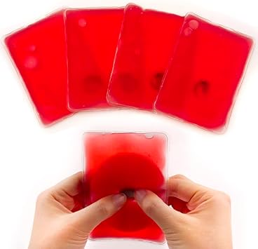 Reusable Pocket Hand Warmers, Click Activated Instant Heat Packs, Snap It Hot/Cold Gel Heating Pad for Pain Relief, Sore Muscles, Stiffness, Aches, Instant Hot Pad, Hot Compress
