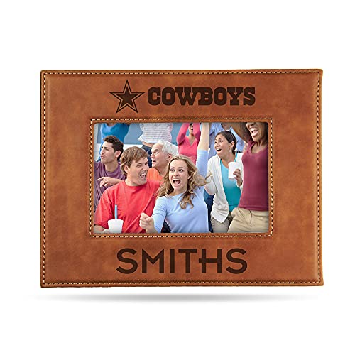 Rico Industries NFL Dallas Cowboys Personalized Laser Engraved Picture Frame (4 x6 ) Picture Window