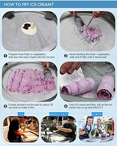 Kolice Commcercial 98X50cm Große Rechteckpfanne Thailand Gebratene Eismaschine Joghurt Gebratene Eismaschine Instant… – Bild 7