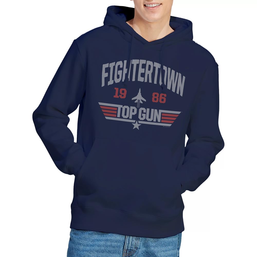 Sweatshirt à Capuche Mixte Top Gun Navy Doux et Résistant - 6
