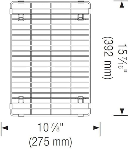 Miniatura 3 de Blanco 231608 Rejilla de fregadero de varios niveles, acero inoxidable