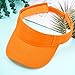 Marrywindix 1 Piece of Orange Sport Wear Athletic Visor Sun Sports Visor Hat Visor Adjustable Cap for Women and Men (One Size)