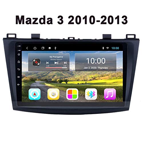9-Zoll-Audio Auto Stereo GPS Navigation - Anwendbar für Mazda 3 2004-2013, Auto Medien Bluetooth Auto-Digital Radio Head Unit-Player Multimedia