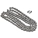 SPYMINNPOO F90 Mountain Road Folding Bike Chain Steel with Excellent Workmanship for Mountain Bike Road Bike HEV Folding Bike, Steel Chain for 9 Flywheels (Silver) (Silver Black)