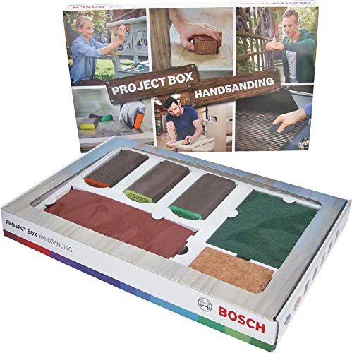 Bosch 15-Piece Project Box Set for Wood, Paint and Metal, Accessories for Sanding Projects)