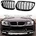 TOOWGM Lot de 2 grilles de calandre de pare-chocs avant pour BMW E92 E93 M3 2006–2009 08–13 Série 3 M3 (E92/E93) 07–10 E92 2D Coupé (noir)