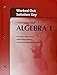 Holt McDougal Larson Algebra 1: Worked-Out Solutions Key