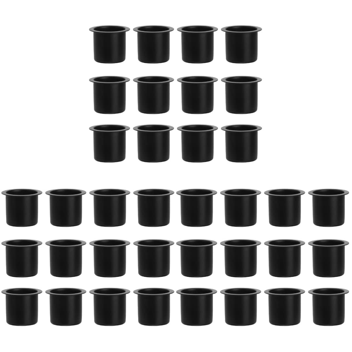 Cups fer pour bougies Alipis | Lot de 36 supports élégants pour photophores