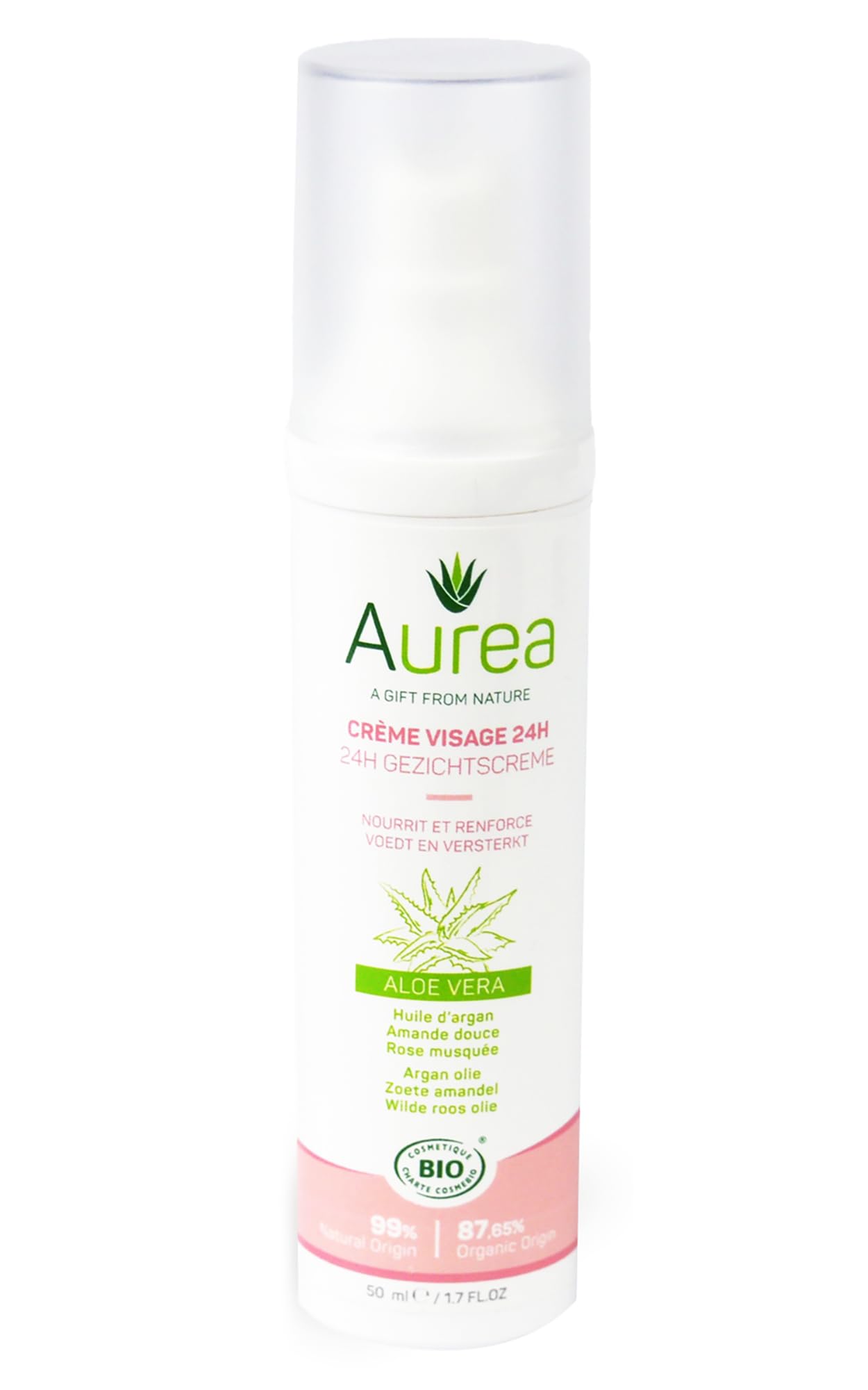 Aurea 24H Face Cream For Unisex 1.7 oz Cream, Silver, 50.28 ml (Pack of 1)
