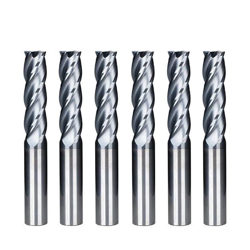 Frezy płaskie, 4 flety, frezy z twardego metalu HRC 45 TiALN, powlekane CNC, frezy trzpieniowe, 8 x 40 x 150 x 8T
