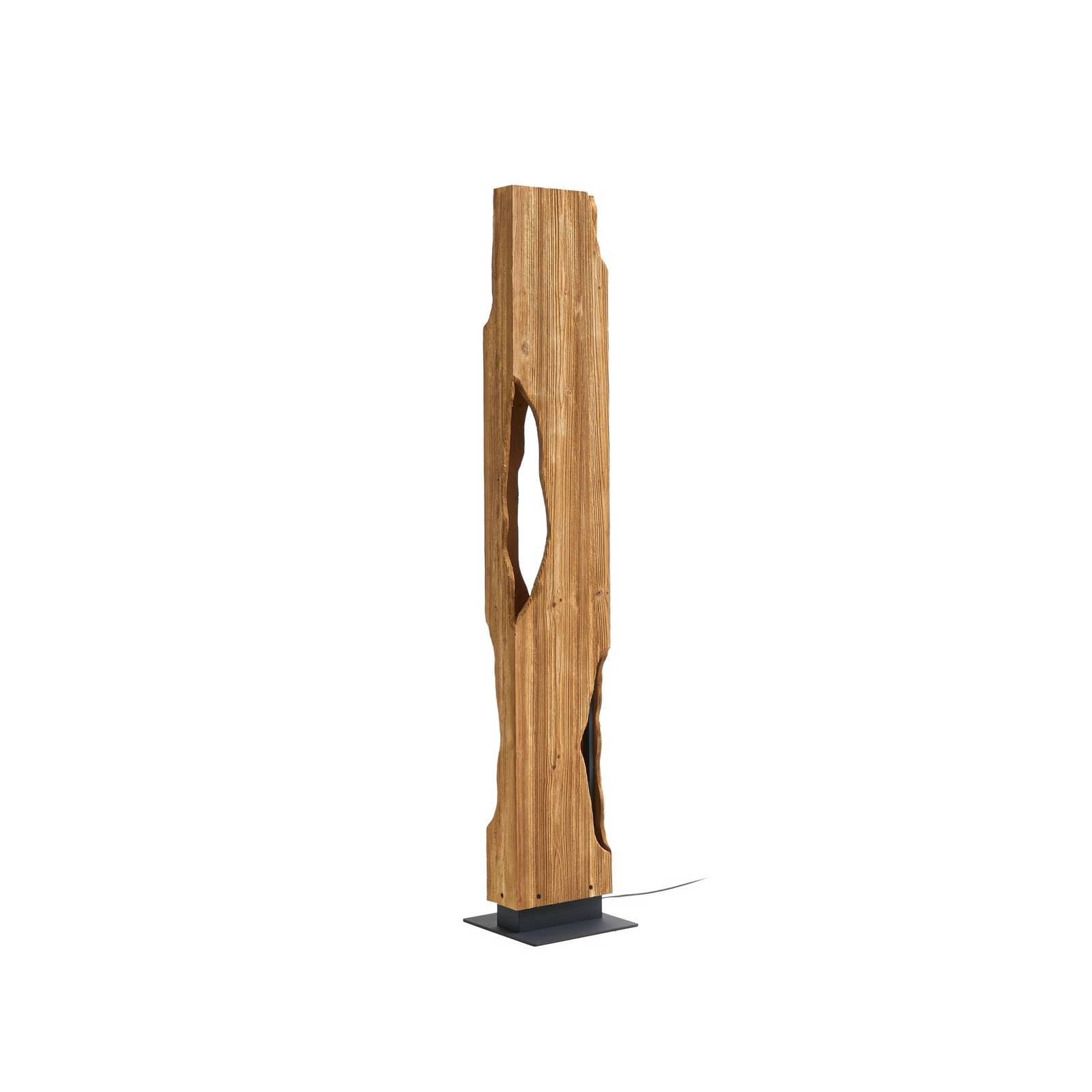Lucande Light Wood Floor Lamp Tarry) In Brown Made Of Wood For E.g. Living Room & Dining (4 Light Sources, E27) From | Standard
